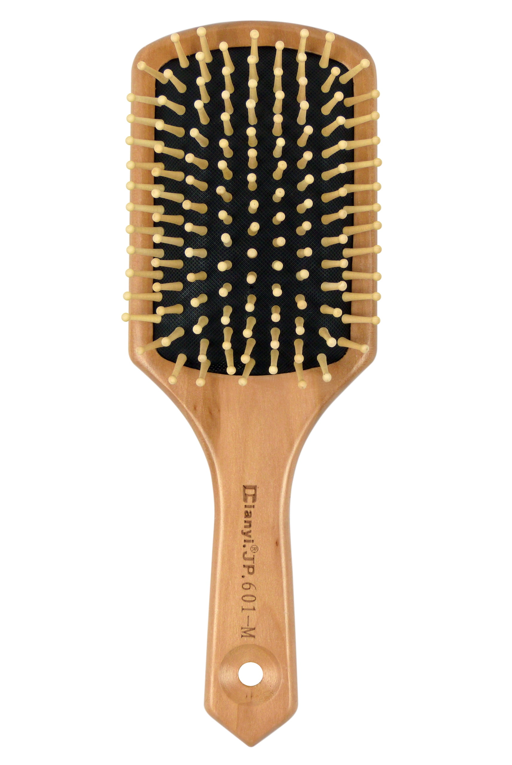 Natural Wooden Massage Hair Brush,Wood Bristle,Large Square Paddle