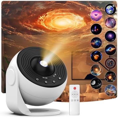 Planetarium Star Projector,Galaxy Projector,Realistic Starry Sky Night Light with 13 HD Galaxy Discs,for Kids Bedroom Ceiling Home Living Room Decor Birthday Gifts (Bluetooth Version)