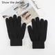 thumbnail image 3 of Guantes de invierno para hombre y mujer con pantalla táctil, guantes de punto cálidos para mensajes de texto, 3 of 5
