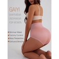 thumbnail image 3 of GAI YI Women's High-Waist Light Tummy Control Girdle Panties Full Coverage Underwear Ladies Panties Black+Skin+White+Pink L, 3 of 6