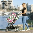 thumbnail image 5 of Fotbe Rose Flowers Pattern Car Seat Covers for Babies, Nursing Breastfeeding Cover Infant Carseat Canopy, Soft Stretchy Carrier Cover, 5 of 9