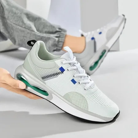 

Men‘s Air-cushioned Shock Absorption Running Shoes Lightweight Breathable Non-Slip Sneakers Lace-up Footwear