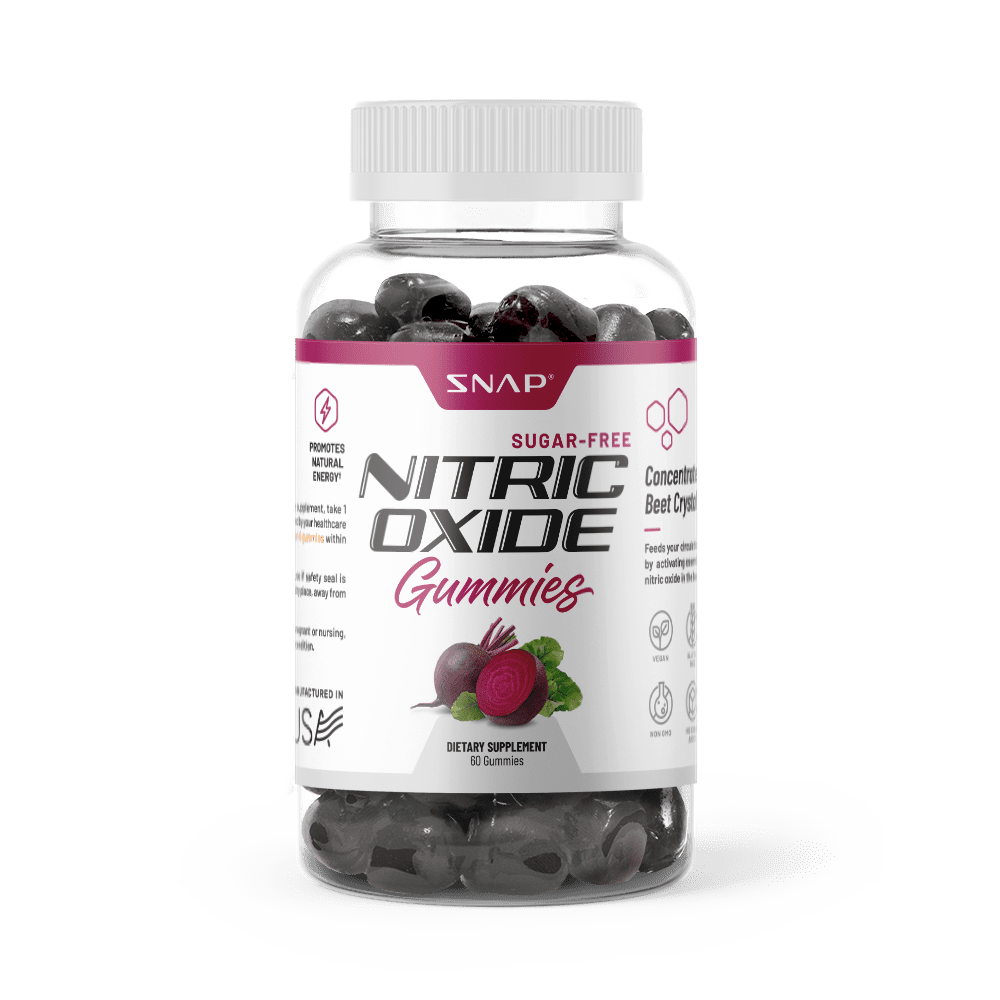Snap Supplements Nitric Oxide Beet Root Chews - Improve Natural Energy - Sugar Free, 60 Gummies - Walmart.com