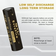 CBJJ 21700 Battery 5000mah Rechargeable 3.7v for Electronic Devices,2-Pack