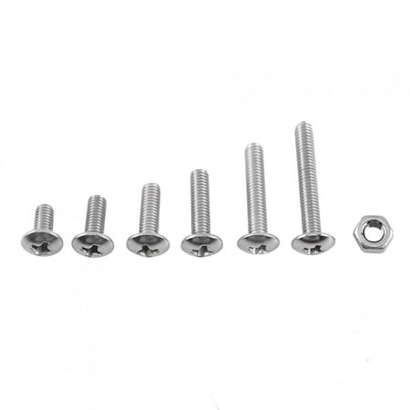 

2024 M3 304 Stainless Steel Screws Bolt and Hex Nuts Assortment(Truss head)