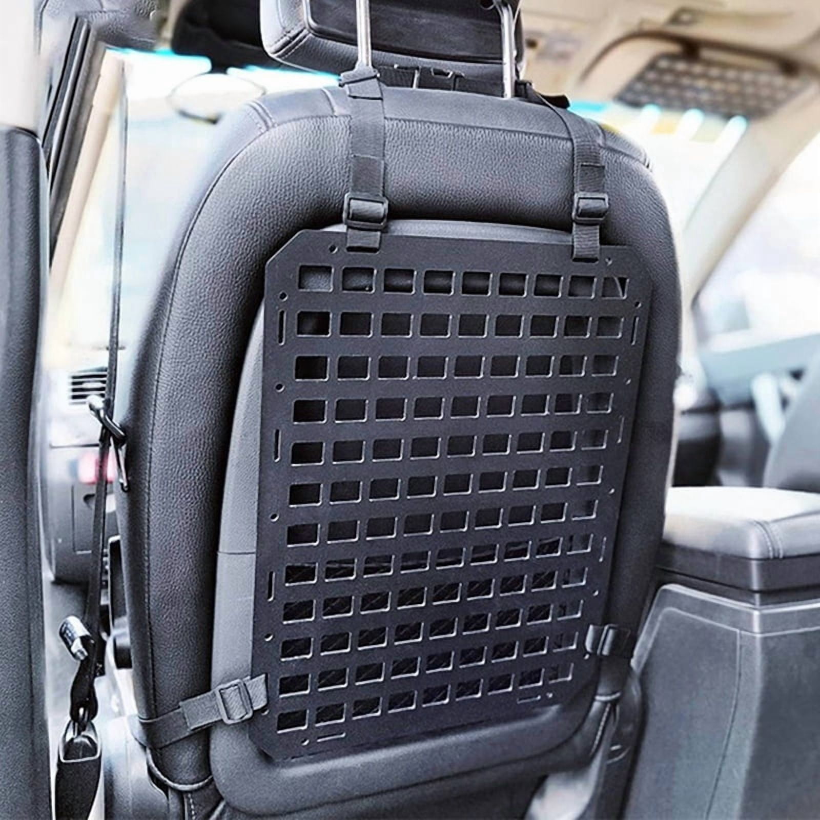 3X Car Seat Back Molle Panel, Molle Panel Organizer for Car, SUV Truck, Equipment Modular for  Pouch Tool Accessories
