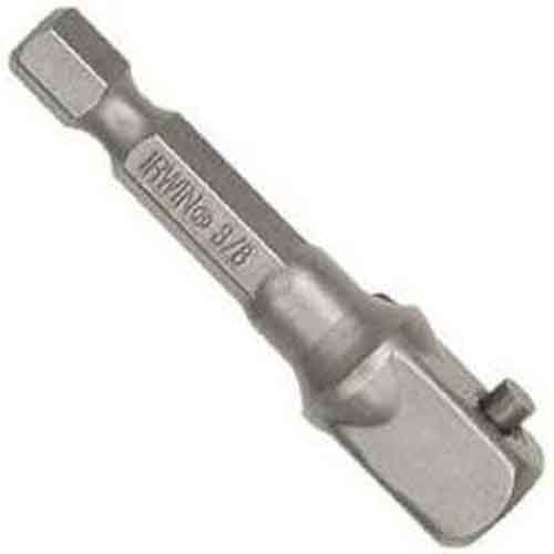 Irwin 93784 Socket Adapter, 1/4" Hex Shank, 3/8" Square Drive with Ball