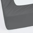 thumbnail image 3 of Modern Threads 6-Piece 21" Deep Pocket Gray Microfiber Bed Sheet Set, King, 3 of 5