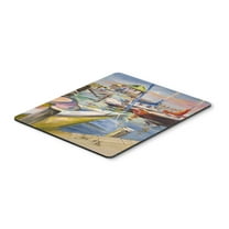 Carolines Treasures JMK1151MP Boat Docks Sailboats Mouse Pad Hot Pad or Trivet Large multicolor