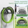 thumbnail image 5 of OLV Hose Holder Wall Mount, Outdoor Water Pipe Holder Holds 125ft/95lb Hose, Heavy Duty Metal Detachable Hose Hanger Reel Storage Organizer, 5 of 9