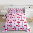 thumbnail image 2 of Feelyou Cute Cherry Fruit Full Size Comforter Sets, Teen Kid Boy Girl Bedding Sets, 3pcs, 2 of 8