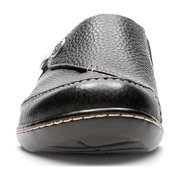 Clarks Womens ASHLAND LANE Q Black Slip-Ons