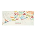 thumbnail image 1 of Butterflies Gym Towel, Vintage Background with Butterflies and Dots Hello Summer Greeting Happy Text, One-Sided Quick Dry Microfiber for Beach Fitness & Swimming, 60" x 30", Multicolor, by Ambesonne, 1 of 2