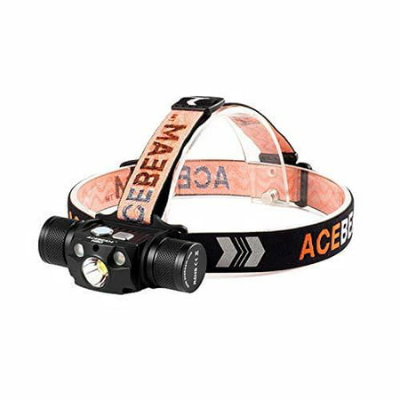 Acebeam H30 Headlamp Max 4000 Lumens Bright White Light + Red Light + Green Light,21700 Rechargeable Power Bank Flashlight with USB-C,Best Head Lights for Camping Running Hiking(Cool (Best Hiking Headlamps 2019)