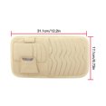 thumbnail image 4 of Maytalsory Universal Car Sun Visor CD Holder DVD VCD Card Storage PU Leather CD Organizer beige, 4 of 9