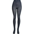 thumbnail image 1 of Opaque Plus Size Tights for Women, Comfortable and Footed, by Lissele Charcoal, 6X, 1 of 4
