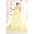 thumbnail image 2 of Womens Yellow Quinceanera Dresses Ball Gown Juniors Sweet 16 Prom Birthday Dress Off Shoulder Evening Princess Puffy Dresses for Plus Size Women, 2 of 5