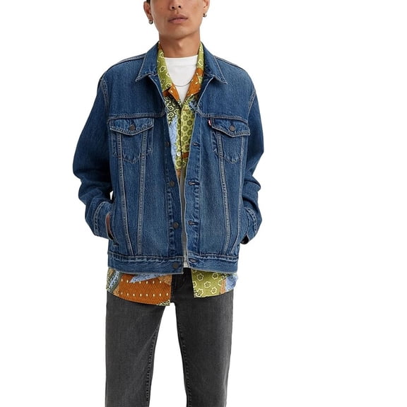 Levi's Men's Trucker Jacket, Dark Stonewash, Small