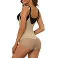 thumbnail image 3 of INSPIRE CHIC Women's Mesh Tummy Control Full Shapewear Slimming Sculpting Adjustable Straps Open Bust Leotard Jumpsuit Body, 3 of 5