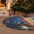 thumbnail image 6 of Sikiie Colorful Planet Universe 30-48 inches {designName} Print Christmas Tree Skirt Snowman Xmas Tree Skirt with Edge Christmas Decorations for Holiday Party, 6 of 7
