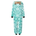 thumbnail image 3 of Nmnitkp Christmas Pajamas for Family Add Festive Atmosphere Matching Christmas Onesie Pajamas for Family, Hooded One Piece Vacation PJs, Cute Printed Holiday Loungewear, 3 of 6
