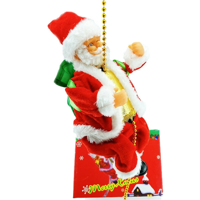 VerPetridure Christmas Music Old Man Doll, Ladder Climbing