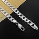 thumbnail image 4 of 26-27 925 Sterling Silver Men's Necklace 20/24 Inches Classic 8mm Chain Luxury Jewelry Wedding Christmas G, 4 of 4