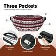 thumbnail image 4 of Naloa Buffalo Plaid Forest Print Running Belts for Men Women,Running Fanny Pack with 2-Zipper Pockets,Waterproof Waist Pack for Travel Hiking Running Outdoor Sports, 4 of 8