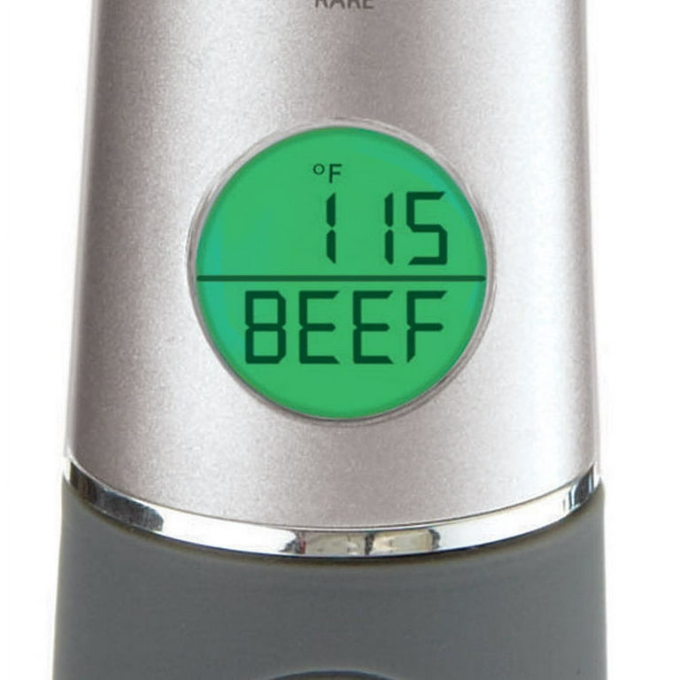 Brookstone Chef's Fork w/ Digital Thermometer Doneness Levels for all Meat  Types