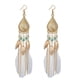 thumbnail image 3 of Pendientes de plumas creativos de estilo étnico retro de moda adornos 3 piezas tipo 18, 3 of 5