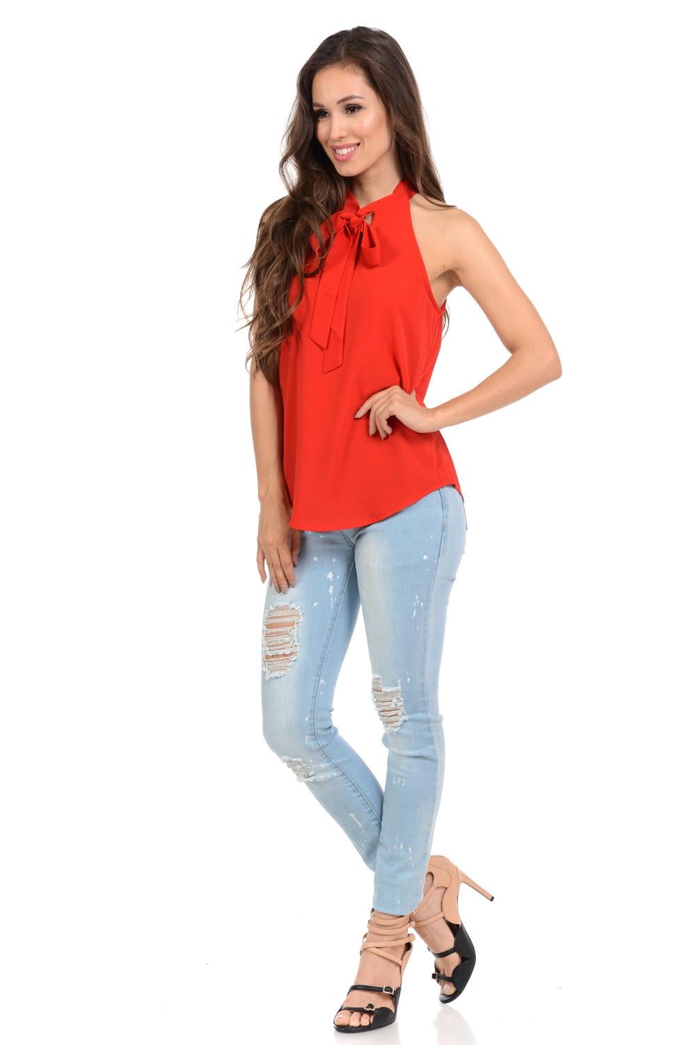 Style D373 Diamante Womens Top