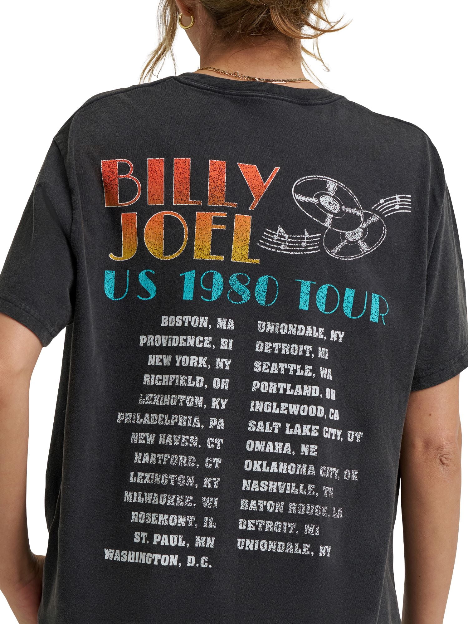 Lee® Women's Short Sleeve Billy Joel Graphic Tee, Sizes S-3XL