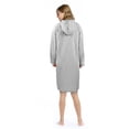 thumbnail image 4 of Flyingstar Woman Sweatshirt Dress, Casual Ladies Pullover, Juniors Hoodie Dress with Kangaroo Pocket, One Size, Grey, 4 of 7