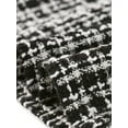 thumbnail image 5 of Mini Falda de tweed a cuadros Allegra K elegante Talle Alto Blanco negro L, 5 of 5