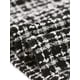 thumbnail image 5 of Mini Falda de Tweed a Cuadros Allegra K Falda Elegante de Talle Alto Blanco negro XL, 5 of 5