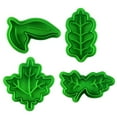 thumbnail image 2 of Juego de cortadores de hojas, cortadores de plástico con forma de hoja, molde para pasteles, galletas, émbolo de resorte, herramientas para hornear, funcionalidad de alta precisión, 2 of 10