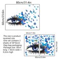 thumbnail image 2 of Wall Sticker Eye Butterfly Adhesive Removable Wall Art Sticker 3D Mural Sticker, 2 of 10