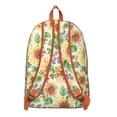 thumbnail image 3 of Attractive Sunflower and Floral Backpack for School College, Roomy Bookbag with Laptop Compartment, Reliable Backpack Gift for Commuting Travel, 3 of 5