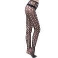 thumbnail image 4 of HBFAGFB Bas Résille pour Femmes Taille Haute Tube Mode Creux Collants en Soie L, 4 of 4