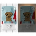 thumbnail image 2 of Caroline's Treasures BB1730CNL Winter Holiday Chocolate Labrador Ceramic Night Light, 6x4x3", multicolor, 2 of 2