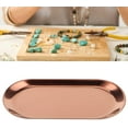 thumbnail image 4 of 5pcs Stainless Steel Small Tray Oval Metal Tray Jewelry Storage Tray Tray Storage Tray Stainless Steel Oval Tray Cosmetic Jewelry Storage Tray Dish Storage Box(03), 4 of 7