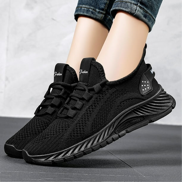 Zapatos para correr zapatos de senderismo de moda para mujer para gimnasio viajes trabajo 41 negro Wdftyju Tenis De Mujer Tenis De Hombre Walmart en linea