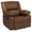 Chocolate Brown Microfiber, variant on Flash Furniture Harmony Series Brown LeatherSoft Recliner