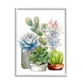 thumbnail image 4 of Stupell Industries Mixed Potted Succulent Garden Botanical & Floral Painting White Framed Art Print Wall Art, 4 of 5
