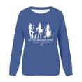thumbnail image 4 of YVNAURA Women's Oversized Halloween Vintage Witch Sweatshirt Graphic Pullover Salem Witch Trials Crewneck Long Sleeve Casual Fall Spooky Season Top Witchy Gift 1 Pack, Blue,L, 4 of 4