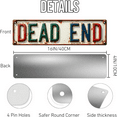 thumbnail image 3 of Vintage Dead End Tin Sign - 16x4 Inch - Ideal for Garage, Workshop, Man Cave Decor - Retro Traffic Signs, Industrial Decor, 3 of 4
