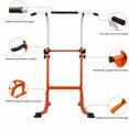 thumbnail image 6 of Adjustable Height Iron Multi-Function Power Tower Dip Station, with PU Elbow Protection Pads for Home Gym Strength Training, Orange, 6 of 7