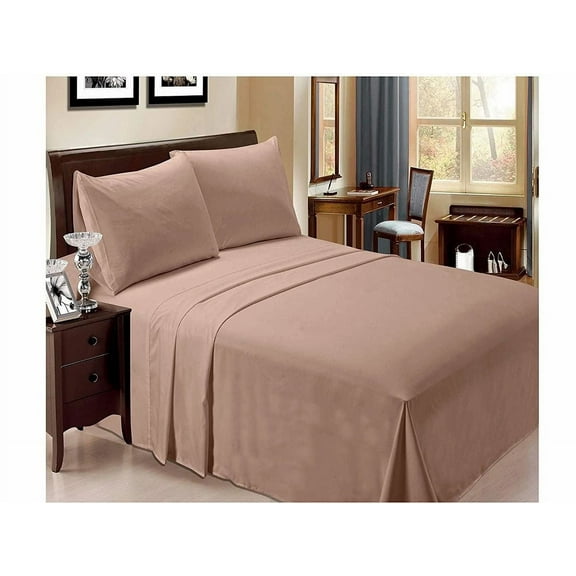 Luxury Bamboo Elegance 6 Pc Sheet Set - Pearl Pink - Full