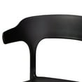 thumbnail image 3 of Baxton Studio Gould Modern Transtional Black Plastic 4-Piece Dining Chair Set, 3 of 7