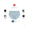 thumbnail image 6 of Hanes Ultimate Women's High-Waisted Brief Underwear, 4-Pack White/Silver Shadow/Ballerina Slipper/Misty Lilac 6, 6 of 6